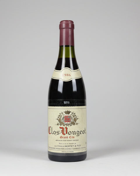 1986 Charles Mortet & Fils Clos de Vougeot Grand Cru