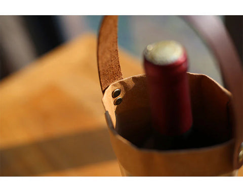 Kraft Paper Wine Bag (2 Bottle)