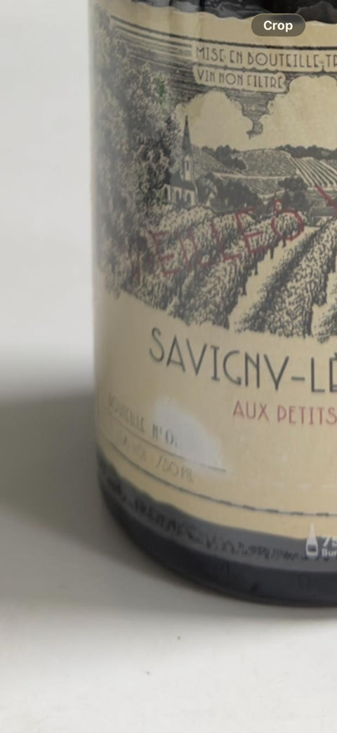 2022 Guilbert Gillet Savigny-les-Beaune Aux Petits Liards (Label damage, wine drop at the year label)
